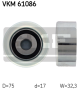 SKF Umlenk-/Führungsrolle, Keilrippenriemen VKM 61086