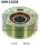 SKF Umlenk-/Führungsrolle, Keilrippenriemen VKM 63028
