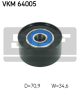 SKF Umlenk-/Führungsrolle, Keilrippenriemen VKM 64005
