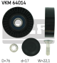SKF Umlenk-/Führungsrolle, Keilrippenriemen VKM 64014