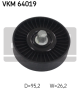 SKF Umlenk-/Führungsrolle, Keilrippenriemen VKM 64019