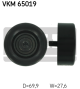 SKF Umlenk-/Führungsrolle, Keilrippenriemen VKM 65019