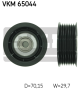 SKF Umlenk-/Führungsrolle, Keilrippenriemen VKM 65044