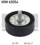 SKF Umlenk-/Führungsrolle, Keilrippenriemen VKM 65054