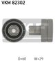 SKF Umlenk-/Führungsrolle, Zahnriemen VKM 82302