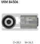 SKF Umlenk-/Führungsrolle, Zahnriemen VKM 84506
