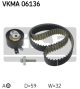 SKF Zahnriemensatz VKMA 06136