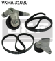 SKF Keilrippenriemensatz VKMA 31020