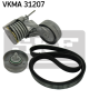 SKF Keilrippenriemensatz VKMA 31207