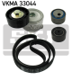SKF Keilrippenriemensatz VKMA 33044