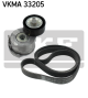 SKF Keilrippenriemensatz VKMA 33205
