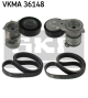 SKF Keilrippenriemensatz VKMA 36148