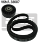 SKF Keilrippenriemensatz VKMA 38007