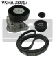 SKF Keilrippenriemensatz VKMA 38017