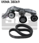 SKF Keilrippenriemensatz VKMA 38069