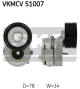 SKF Riemenspanner, Keilrippenriemen VKMCV 51007
