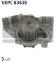 SKF Wasserpumpe, Motorkühlung VKPC 83635