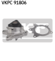 SKF Wasserpumpe, Motorkühlung VKPC 91806