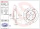 BREMBO Bremsscheibe 08.B601.1X