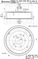 BREMBO Bremstrommel 14.A154.10