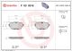 BREMBO Bremsbelagsatz, Scheibenbremse P 03 001E