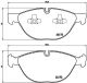 BREMBO Bremsbelagsatz, Scheibenbremse P 06 058