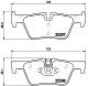 BREMBO Bremsbelagsatz, Scheibenbremse P 06 071X
