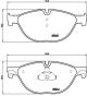 BREMBO Bremsbelagsatz, Scheibenbremse P 06 076
