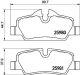 BREMBO Bremsbelagsatz, Scheibenbremse P 06 090