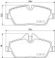 BREMBO Bremsbelagsatz, Scheibenbremse P 06 091