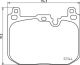 BREMBO Bremsbelagsatz, Scheibenbremse P 06 097