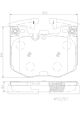 BREMBO Bremsbelagsatz, Scheibenbremse P06099NX