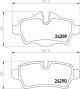 BREMBO Bremsbelagsatz, Scheibenbremse P 06 103