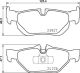 BREMBO Bremsbelagsatz, Scheibenbremse P 06 105