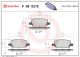 BREMBO Bremsbelagsatz, Scheibenbremse P 09 027E