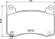 BREMBO Bremsbelagsatz, Scheibenbremse P 09 029