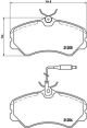 BREMBO Bremsbelagsatz, Scheibenbremse P 23 023