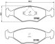 BREMBO Bremsbelagsatz, Scheibenbremse P 23 055