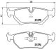 BREMBO Bremsbelagsatz, Scheibenbremse P 23 062