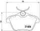 BREMBO Bremsbelagsatz, Scheibenbremse P 23 067