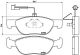 BREMBO Bremsbelagsatz, Scheibenbremse P 23 071