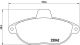 BREMBO Bremsbelagsatz, Scheibenbremse P 23 072