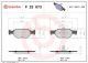 BREMBO Bremsbelagsatz, Scheibenbremse P 23 073