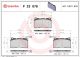 BREMBO Bremsbelagsatz, Scheibenbremse P 23 078X