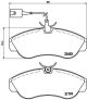 BREMBO Bremsbelagsatz, Scheibenbremse P 23 084