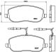 BREMBO Bremsbelagsatz, Scheibenbremse P 23 090
