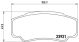 BREMBO Bremsbelagsatz, Scheibenbremse P 23 093