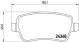 BREMBO Bremsbelagsatz, Scheibenbremse P 23 102