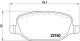BREMBO Bremsbelagsatz, Scheibenbremse P 23 109