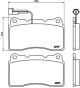 BREMBO Bremsbelagsatz, Scheibenbremse P 23 115X